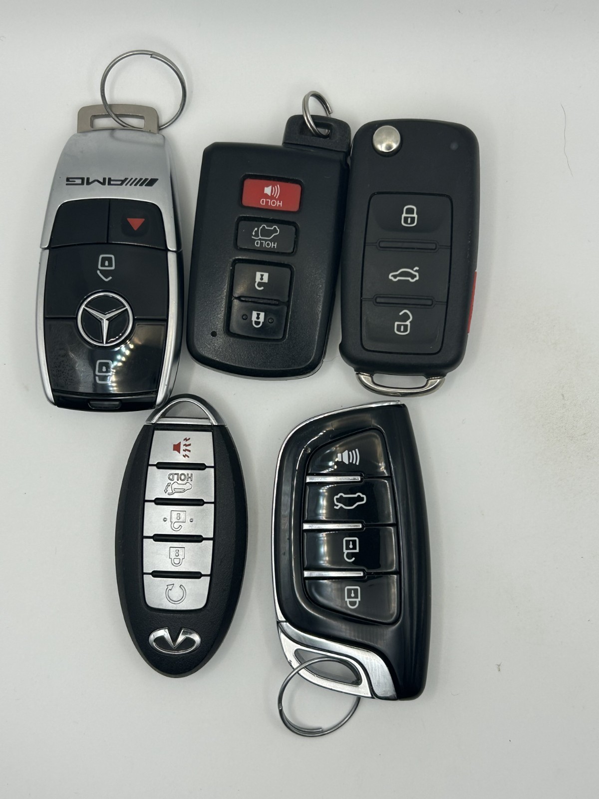 5 Car Key Fobs Random