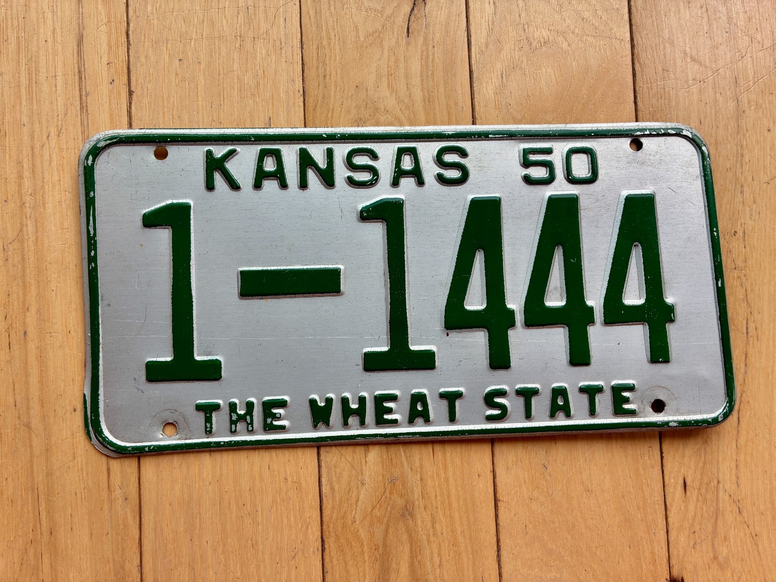 1950 Kansas License Plate