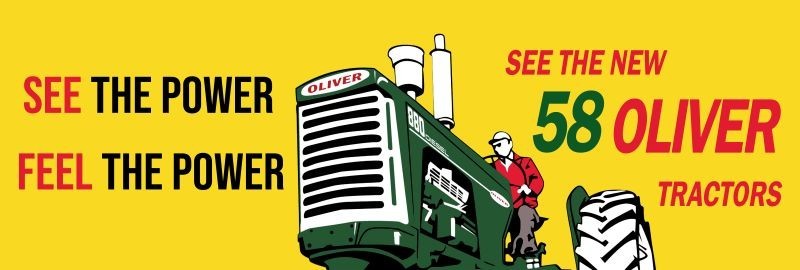 1958 Oliver 880 Diesel Tractor Intro NEW Metal Sign: 6x18\