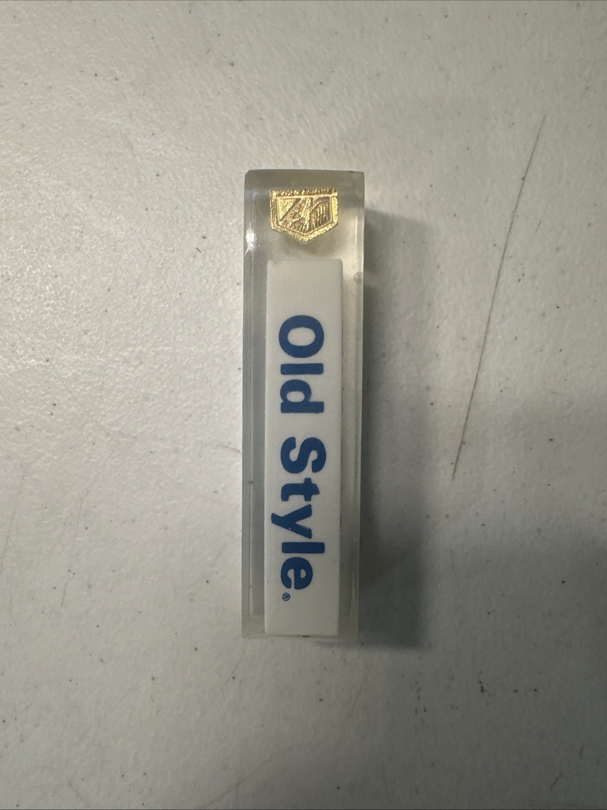 Vintage Heilemans Old Style Small Square Clear Plastic Beer Keg Tap Handle