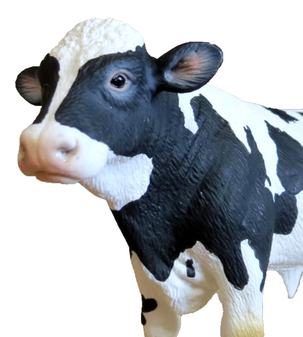SCHLEICH 13632 D-73508 Holstein Bull Cow Figure Figurine NWT NEW