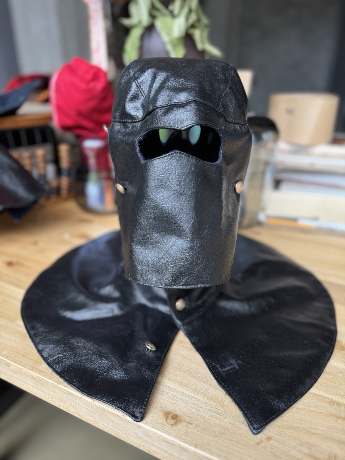 Vintage Soviet Navy/ Naval  Protective Hood Mask, Cyclops,  Black, USSR