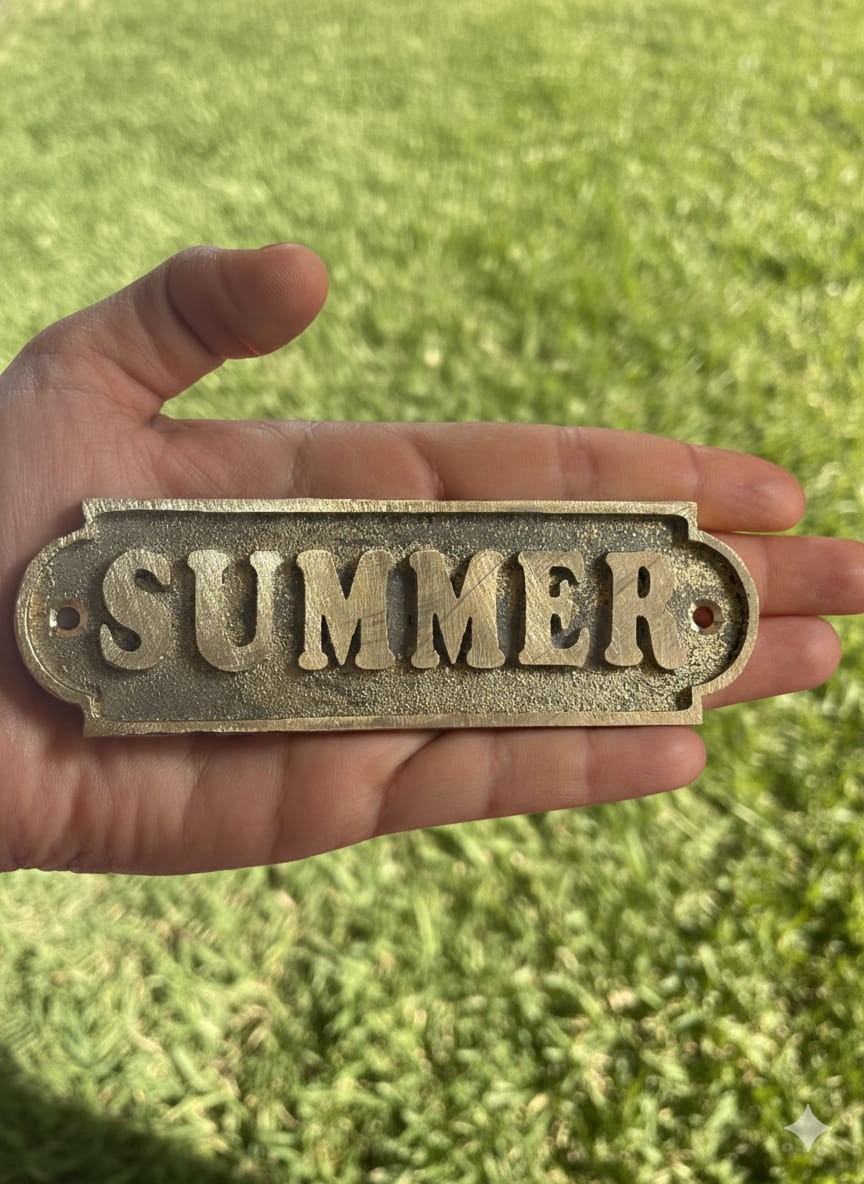 Personalized vintage brass name plate | Housewarming  Easter Gift