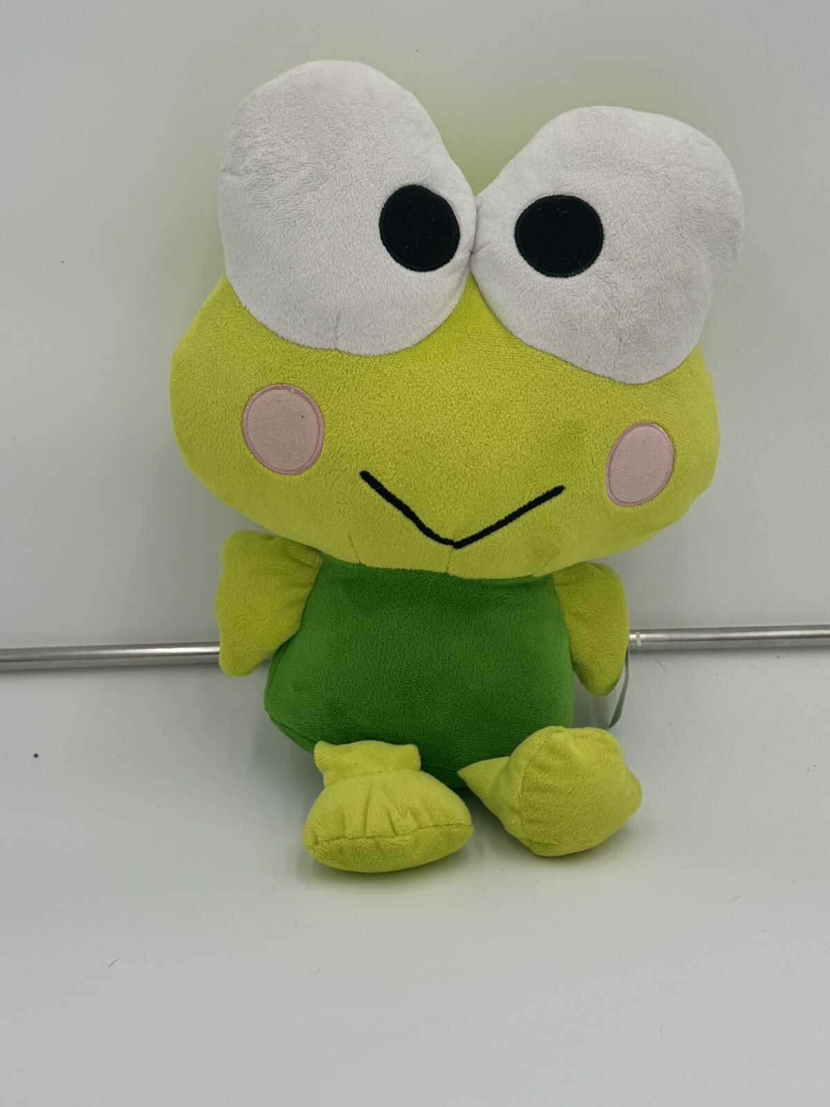 Keroppi Sanrio Fiesta Large 11” Plush Stuffed Doll Hello Kitty Friend Green Retr