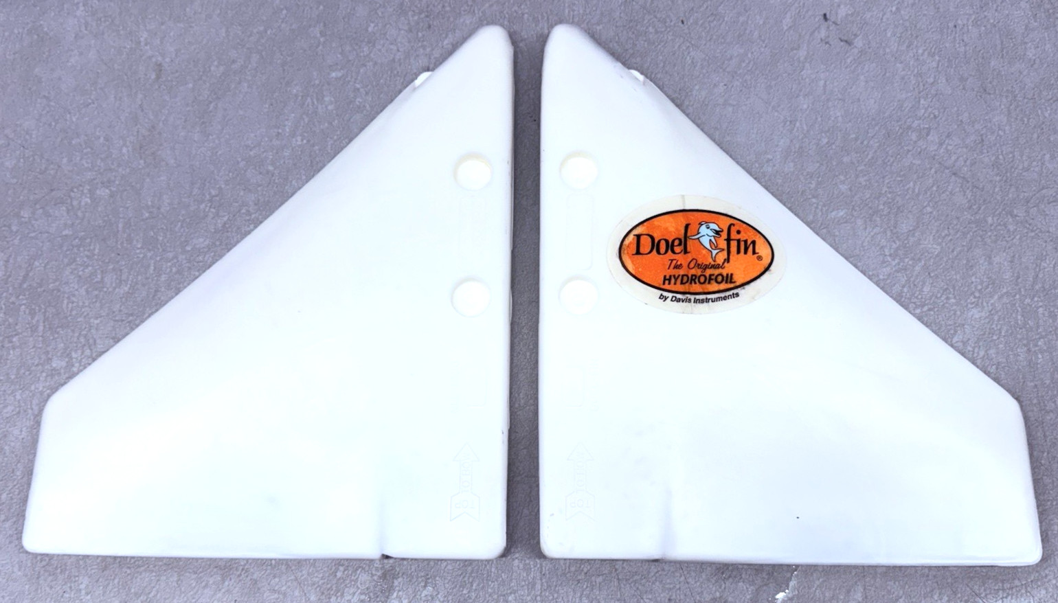 White Vintage NOS Doel Fin HydroFoil Davis Boat Outboard Outdrive Stabilizer White Vintage NOS Doel Fin HydroFoil Davis Boat Outboard Outdrive Stabilizer