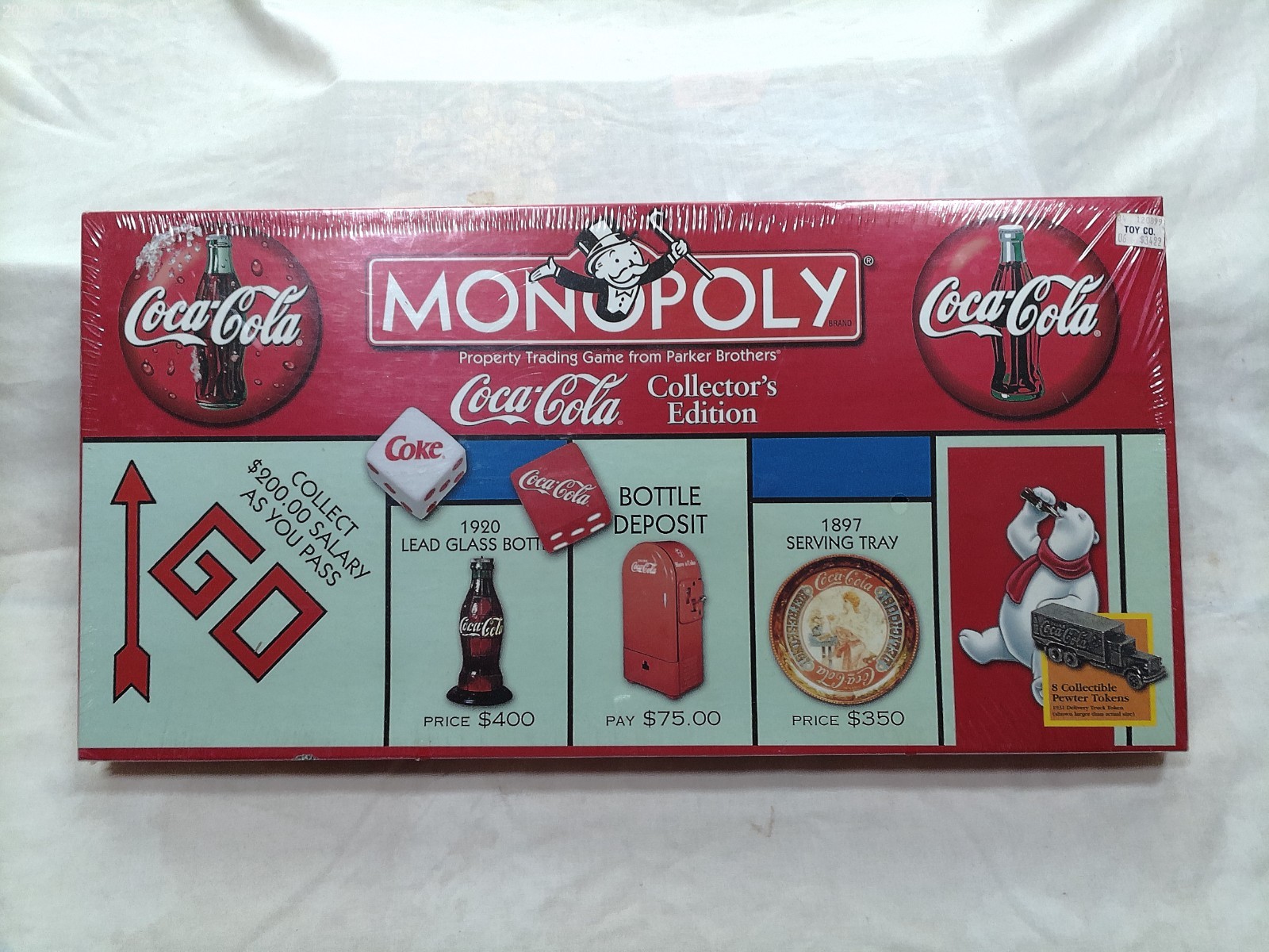 Vintage 1999 NOS Coca Cola Monopoly Game Collector's Edition Sealed Vintage 1999 NOS Coca Cola Monopoly Game Collector's Edition Sealed