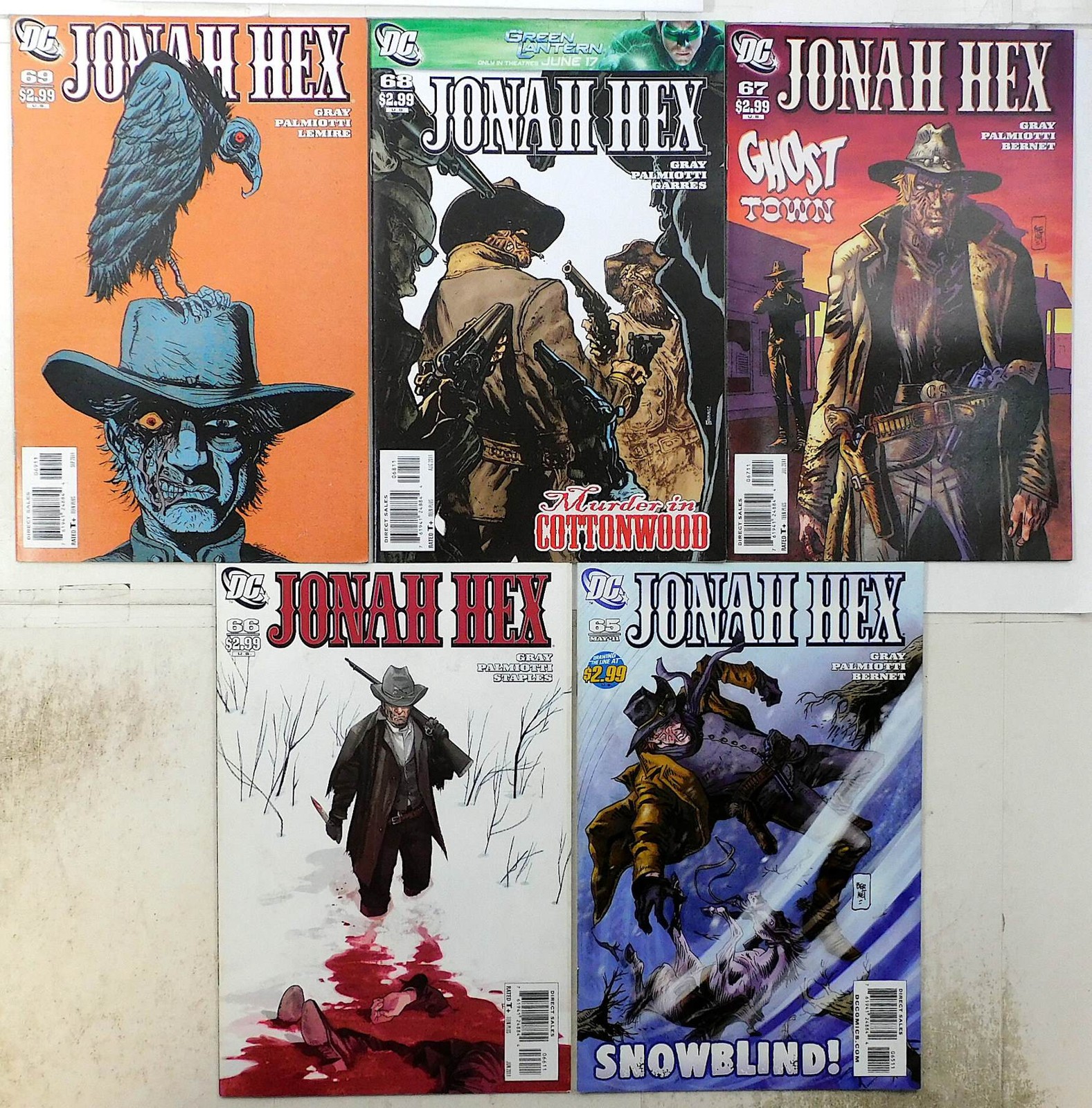 Jonah Hex 2nd Series Lot of 5 #65, 66, 67, 68, 69 (2011) DC Comics 1st Print Jonah Hex 2nd Series Lot of 5 #65, 66, 67, 68, 69 (2011) DC Comics 1st Print