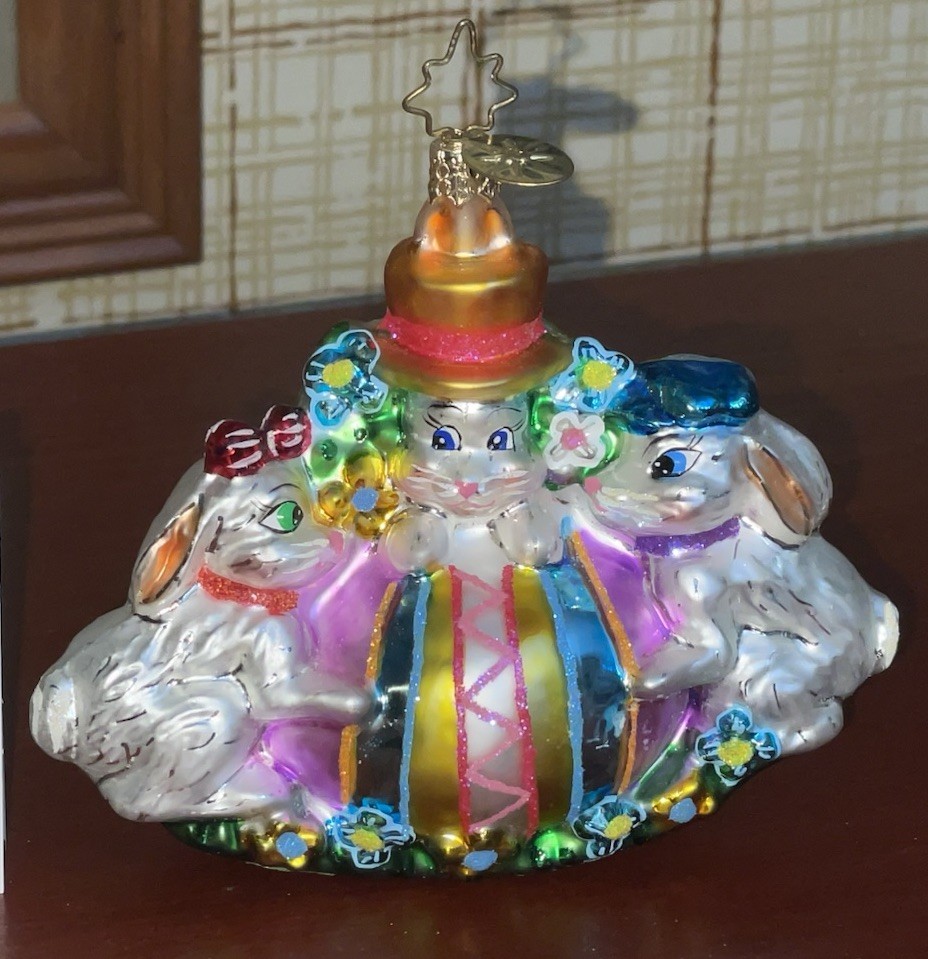 CHRISTOPHER RADKO 02-0180-0 Great Egg-Spectations Ornament with tag RARE Easter