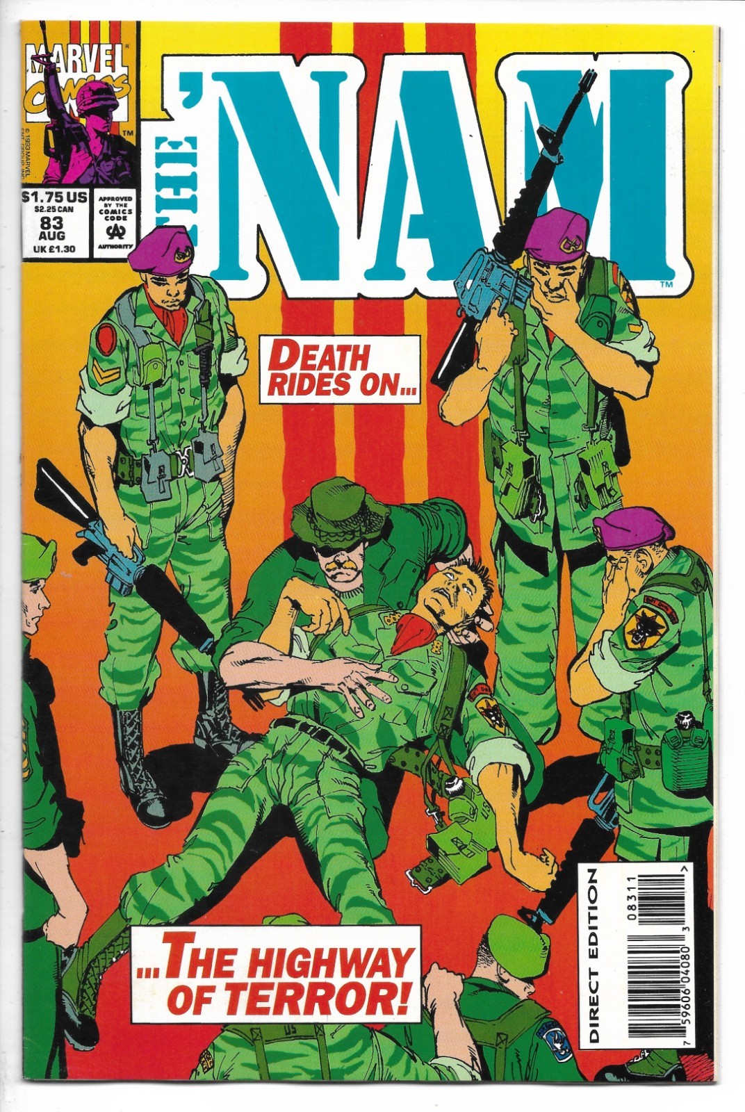 The \'Nam # 83 / HTF 2nd To Last Issue of the Series / Marvel Comics / 1993
