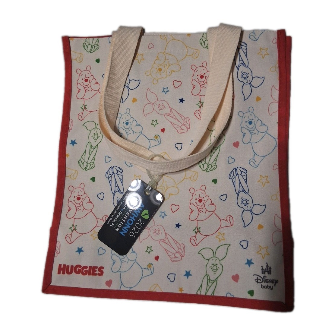 Disney Baby Huggies Winnie The Pooh Tote Bag 2026 AWHONN Convention Promo Rare 