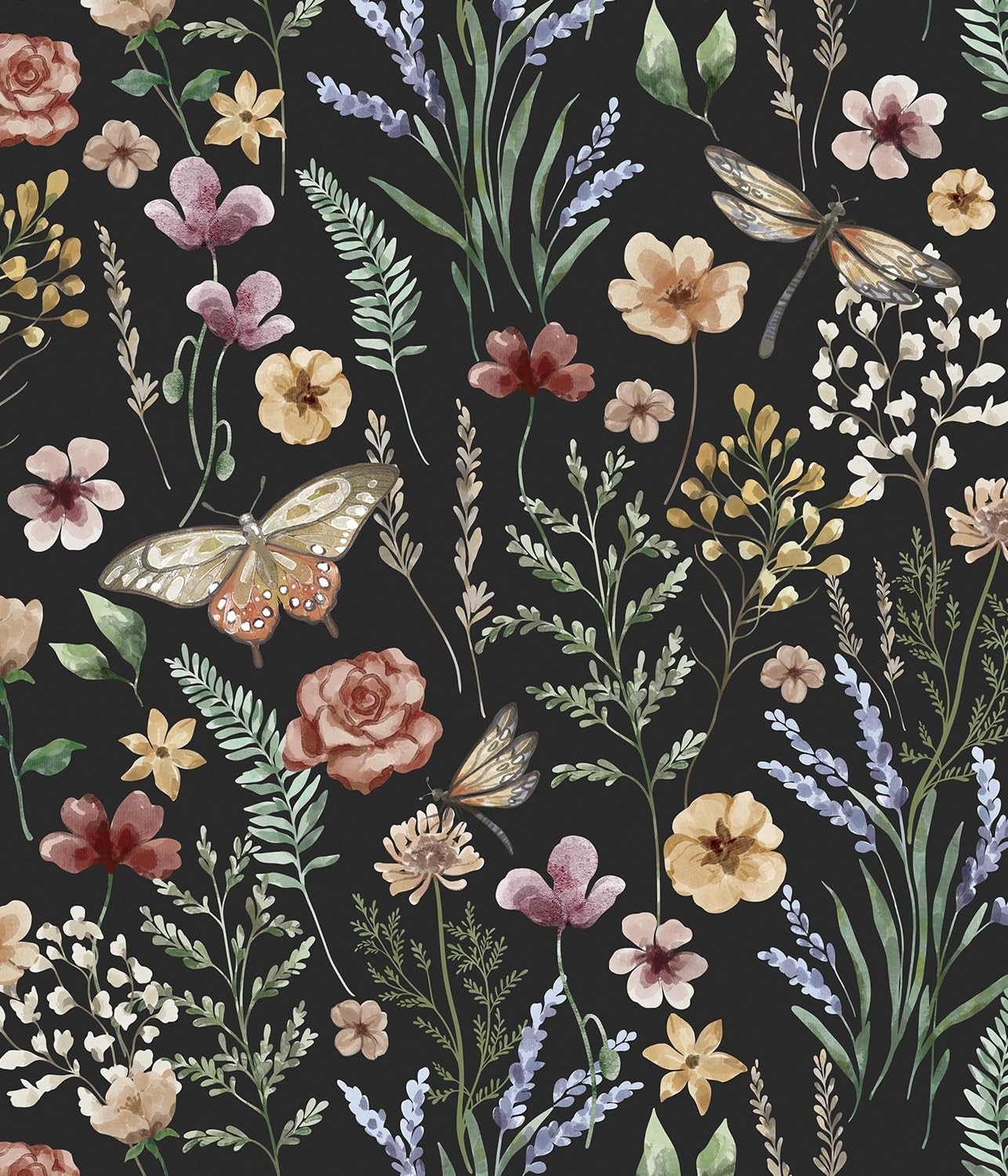 Orainege Vintage Floral Wallpaper Peel and Stick Wallpaper Boho Removable
