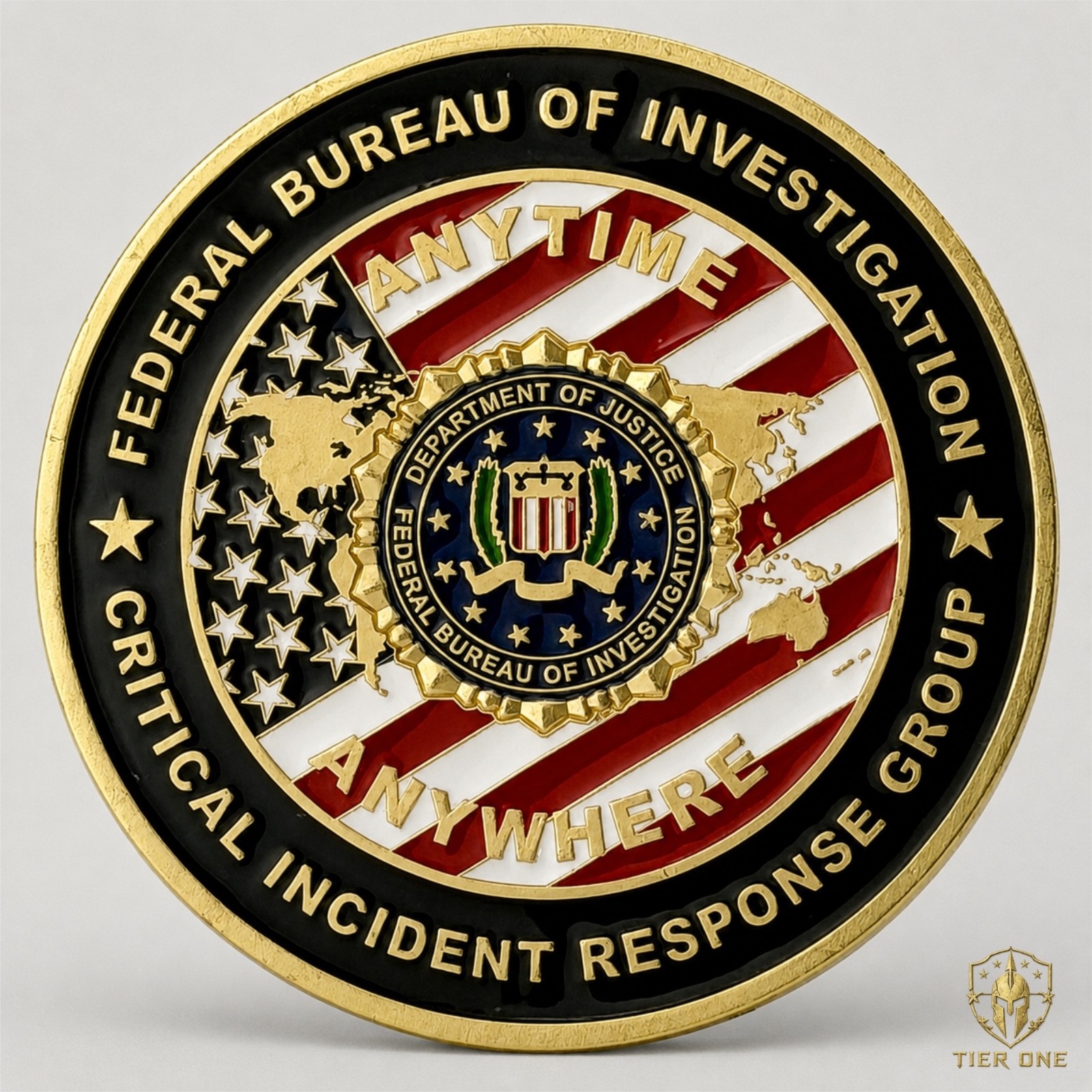 FBI Critical Incident Response Group BAU NCAVC Challenge Coin Anytime Anywhere