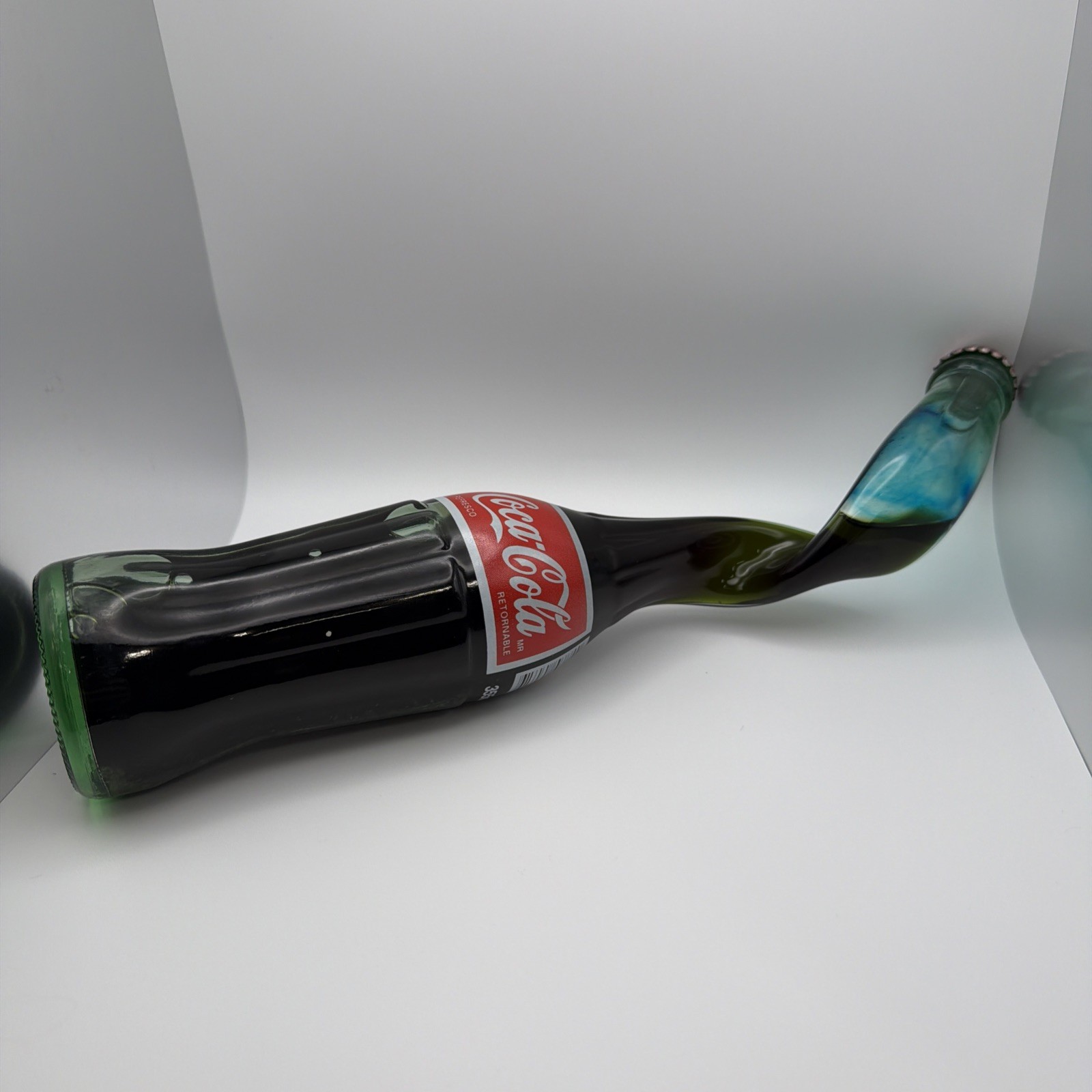 Vintage Stretched Glass Coca-Cola Bottle Art 