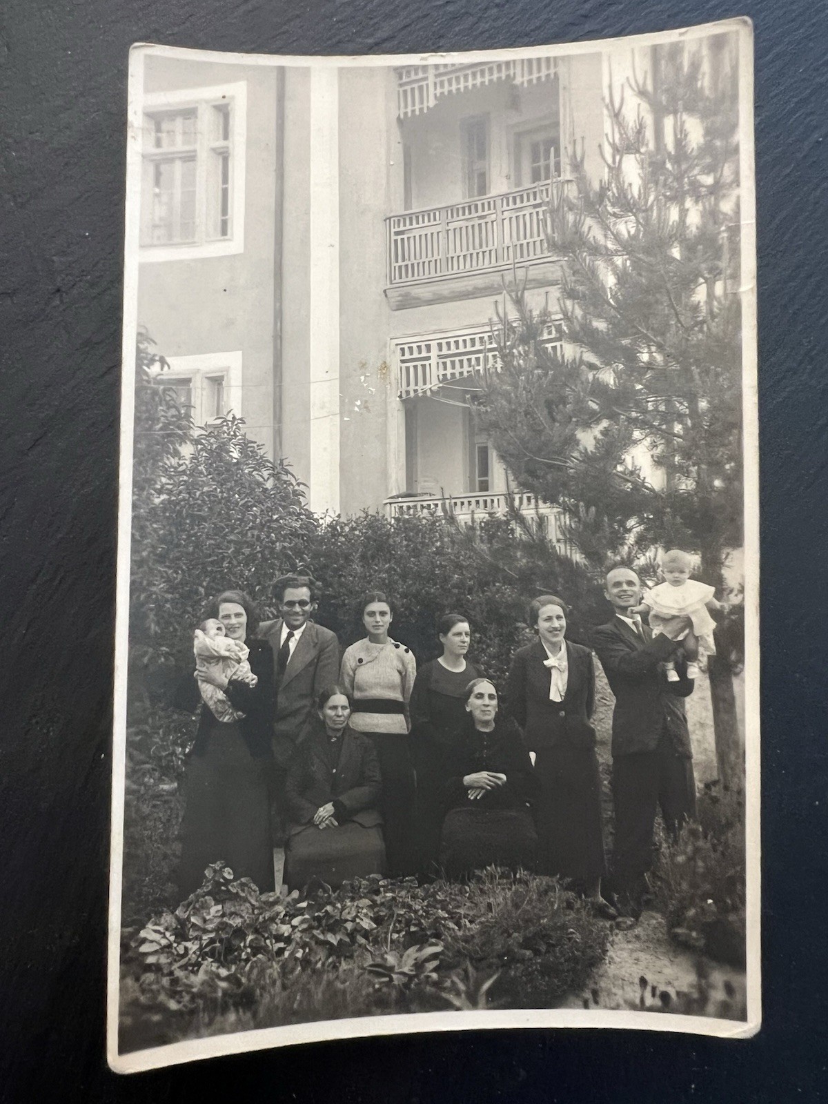 Vintage 1930s Family Large Group Photo Postcard Pre-WWII Era 