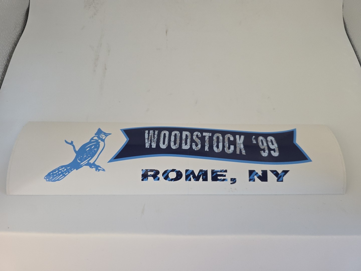 VINTAGE 1999 WOODSTOCK Rome NY 25th REUNION BUMPER STICKER ORIGINAL Hard To Find