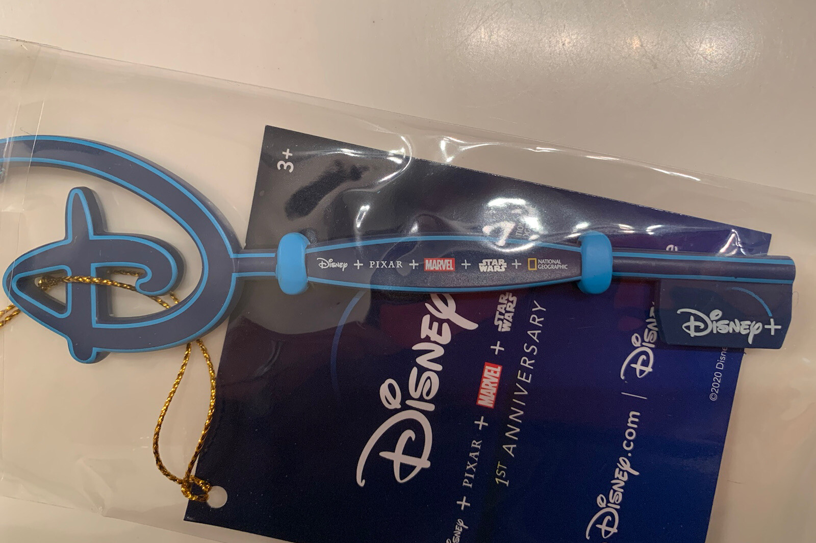 Disney Store Disney+ Plus Collectible 1st Anniversary Key New in Package