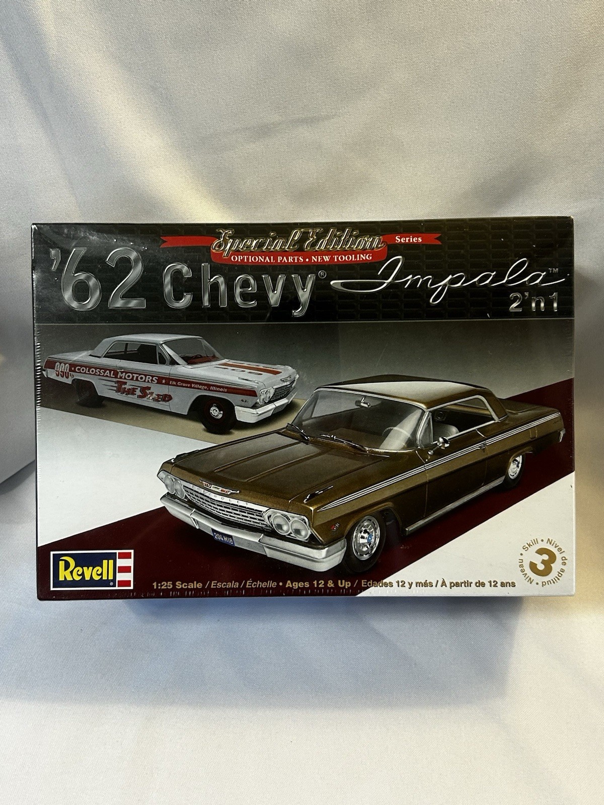 Revell Chevy \'62 Impala Special Ed. 2\' n 1 model kit NEW in FACTORY SEALED BOX