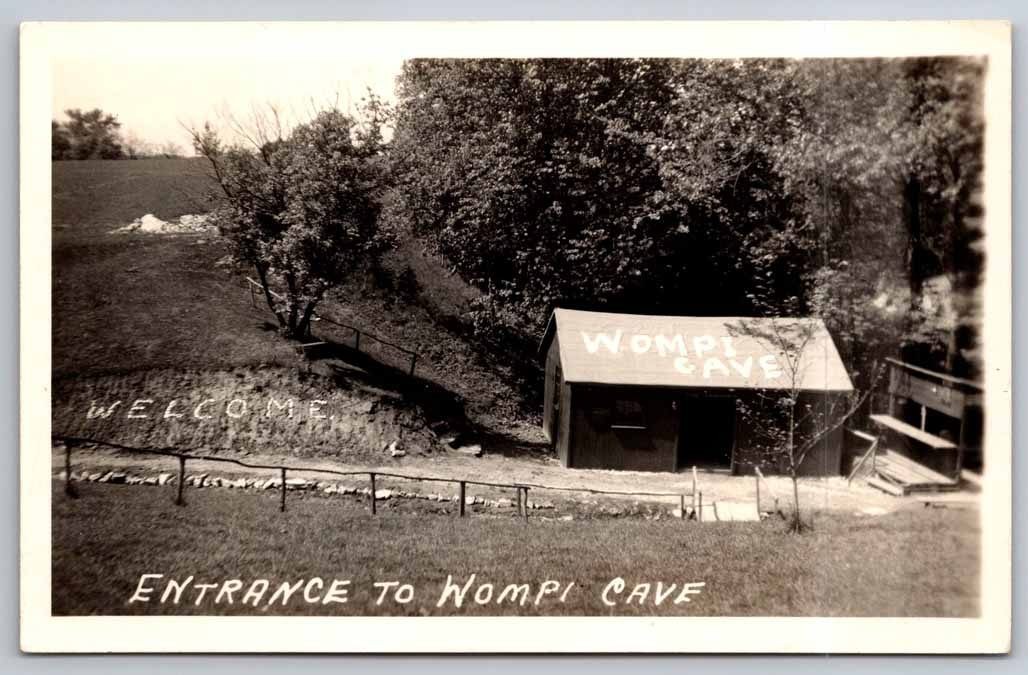 Entrance to WOMPI CAVE Watson, Iowa Real Photo Postcard Early 1900s Entrance to WOMPI CAVE Watson, Iowa Real Photo Postcard Early 1900s