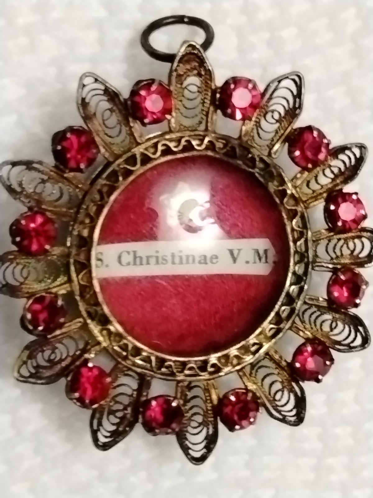 Saint Christina Christinae V.M. Vatican Seal  Relic Nun Convent Bolsena, Italy 