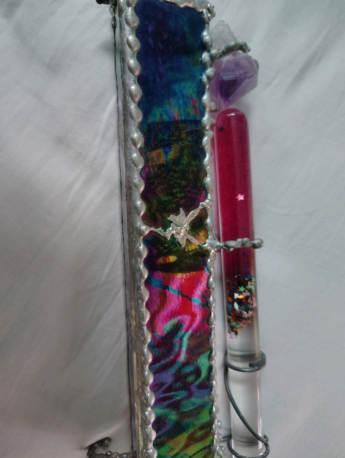 Rare Beautiful Fairy And Moon Kaleidoscope Amathyst '96 Signed Rare Beautiful Fairy And Moon Kaleidoscope Amathyst '96 Signed