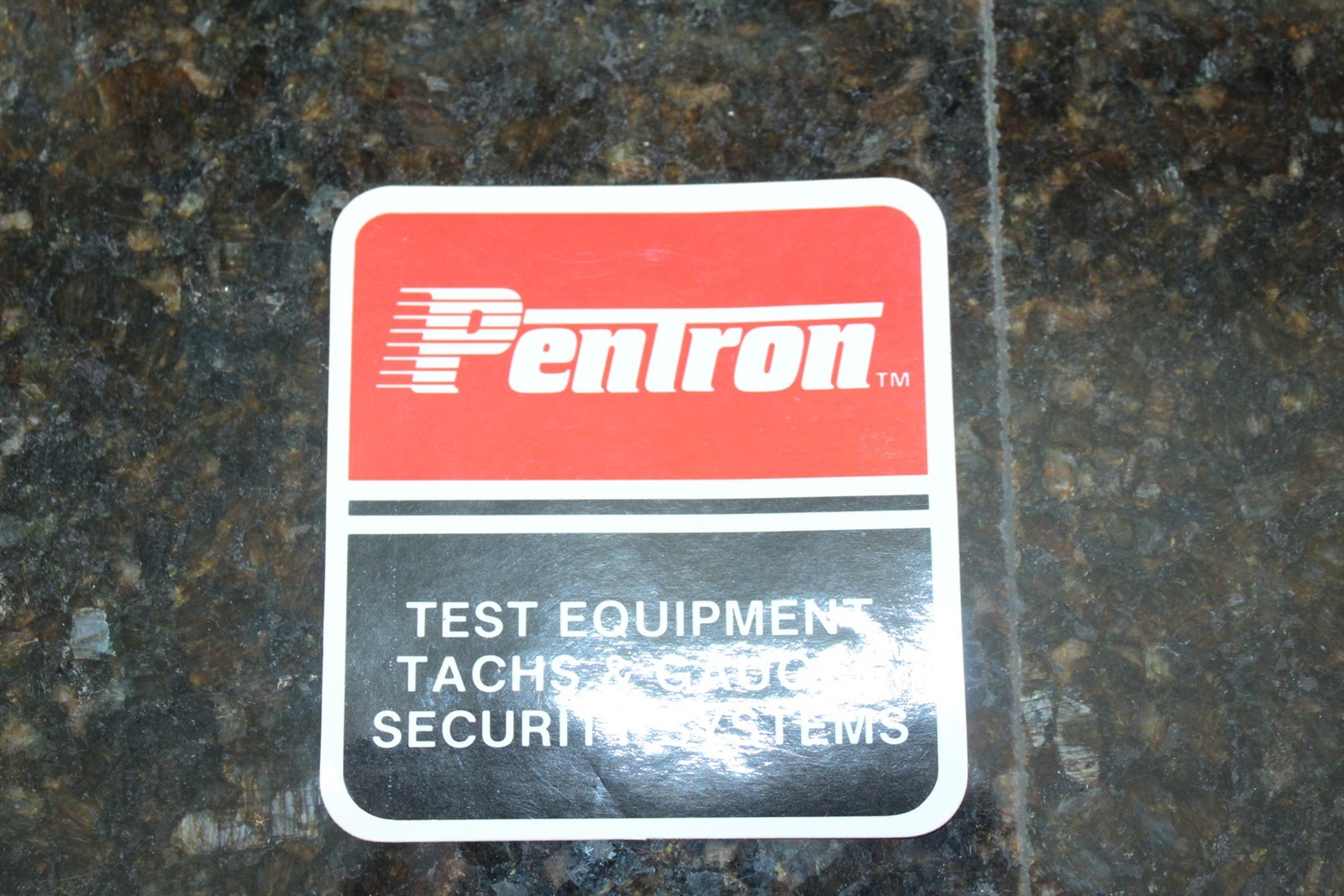 Vintage Sticker Badge Pentron Test Equipment Advertising Sticker