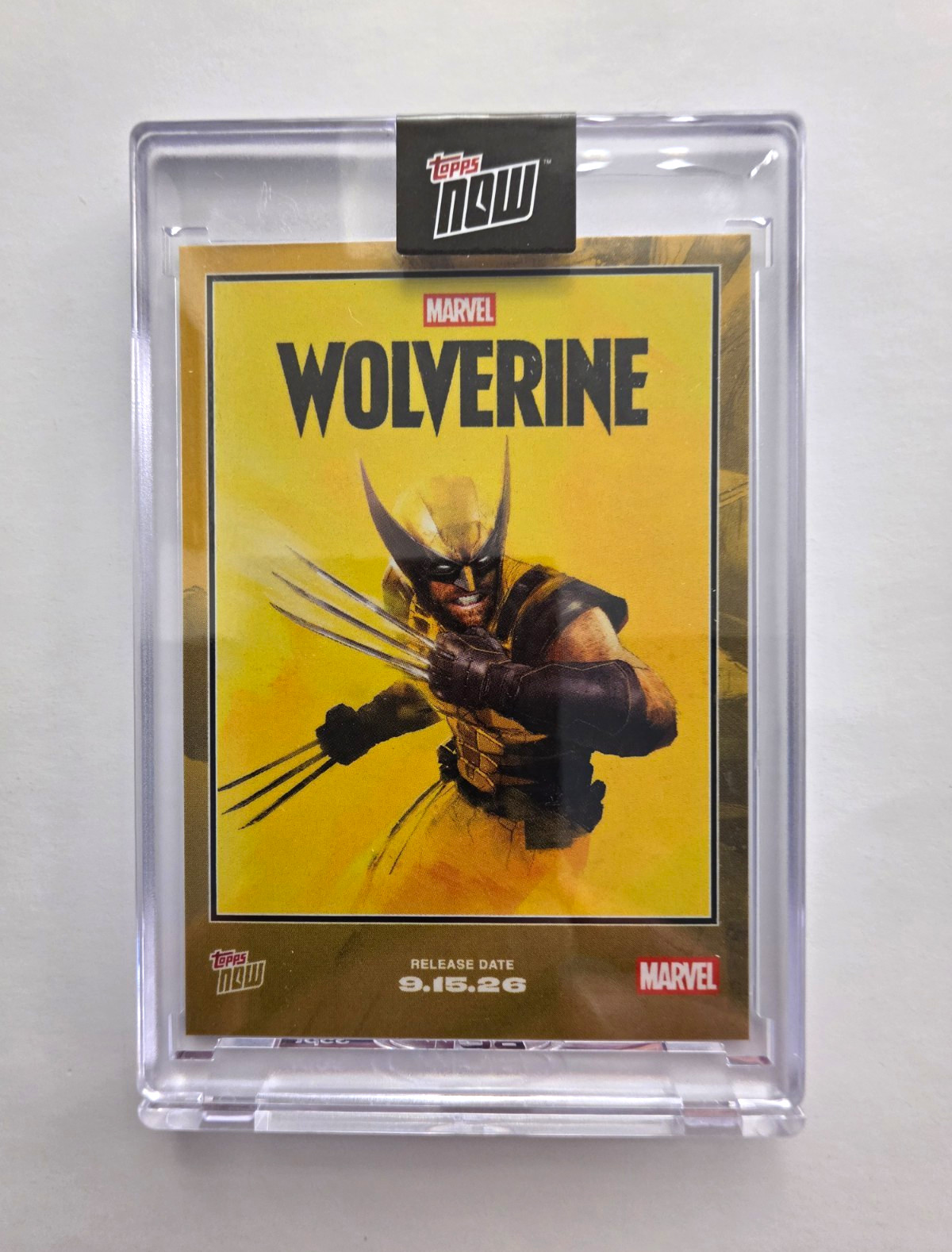 Topps Now Wolverine (Logan) Marvel Studios X-Men Encased Card WOV1 2026