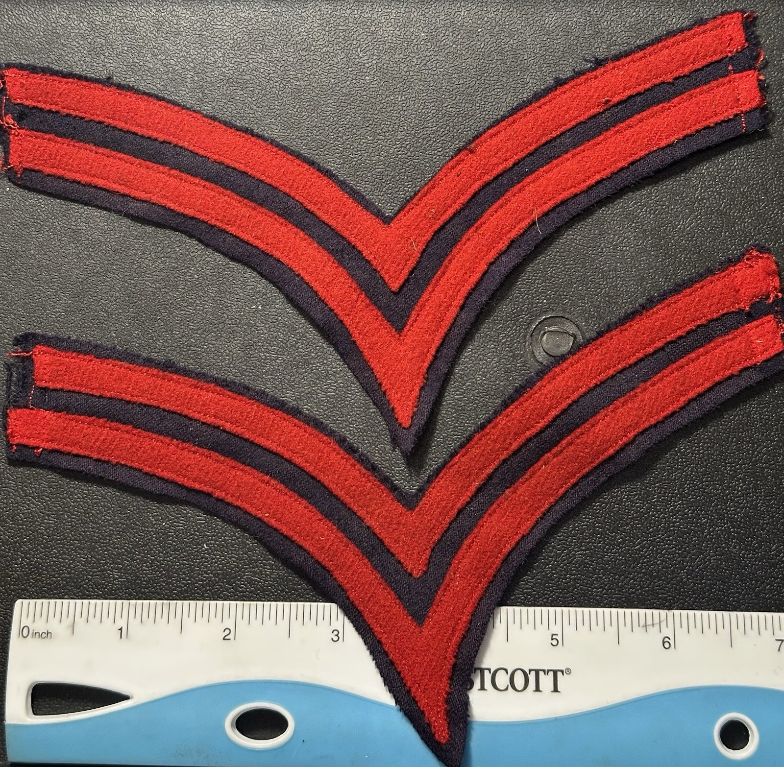 Pair Indian Wars Corporal Artillery On Blue Cloth. Pair Indian Wars Corporal Artillery On Blue Cloth.
