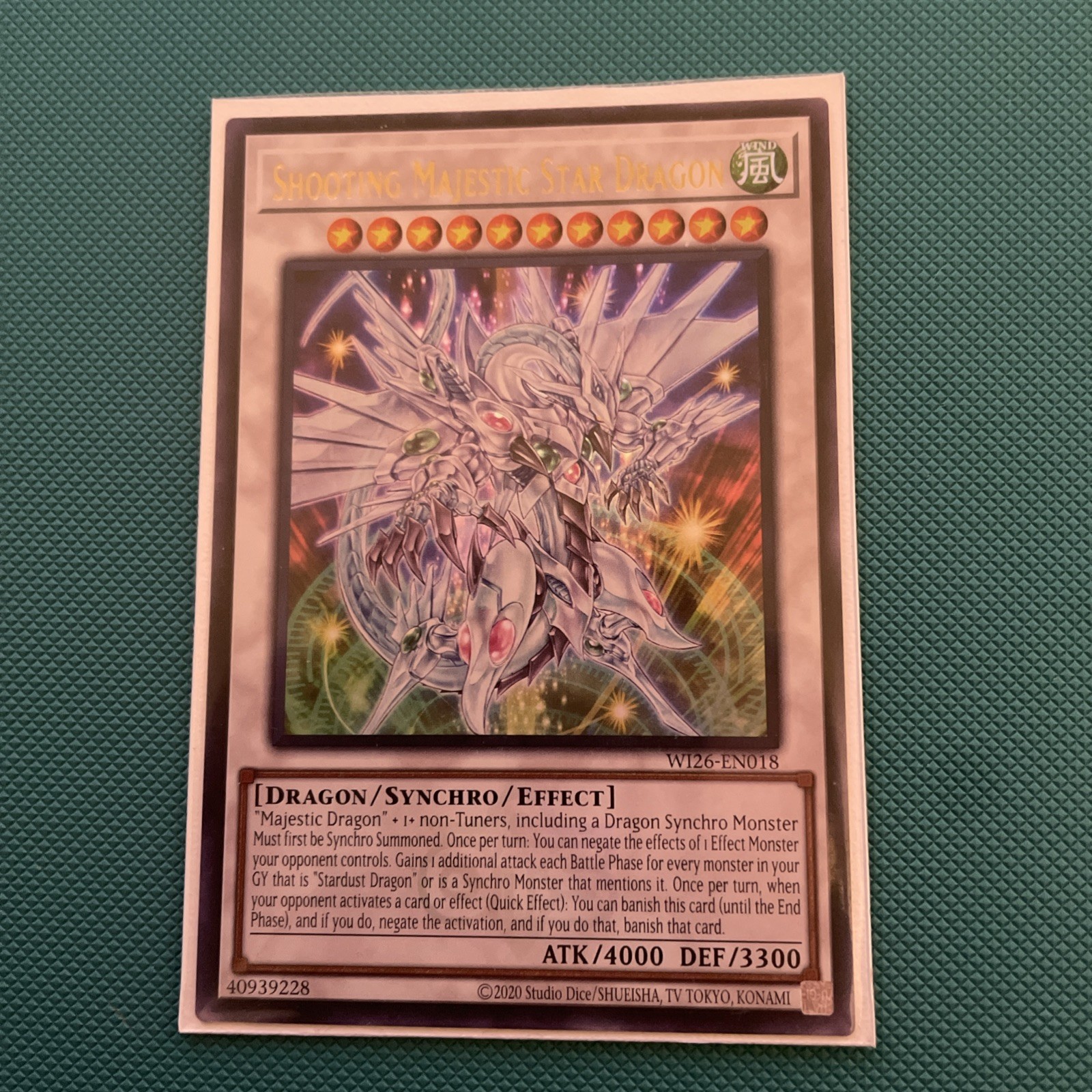 WI26-EN018 - Shooting Majestic Star Dragon - Ultra Rare - OTS Stamp - Yu-Gi-Oh