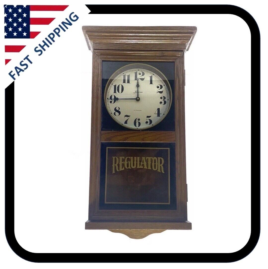 Vintage Loricron Pendulum 4/4 Westminster Chime regulator Oak Wal Clock Rare