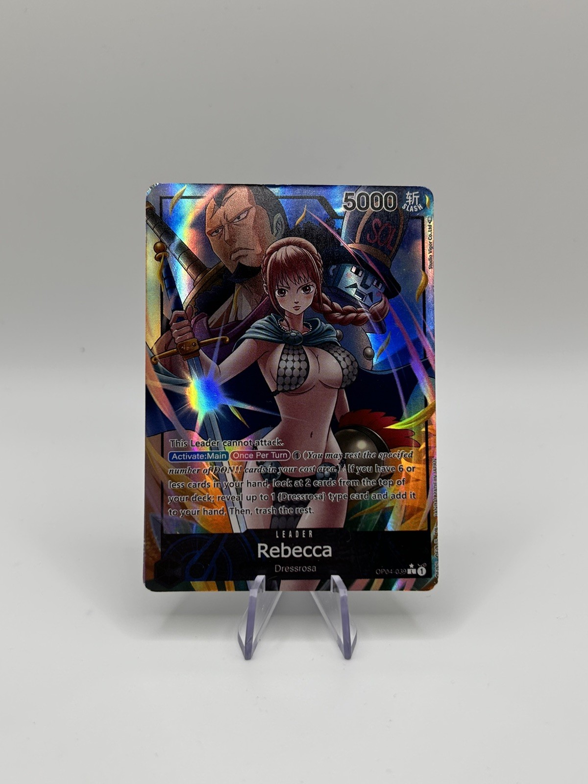 One Piece Card Rebecca Leader from OP04 ALT ART English