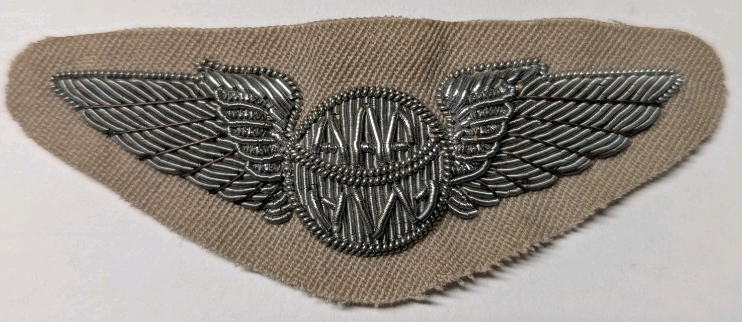 40s 50s USAF Bullion Navigator Wing - 1st AAF Pattern - Japanese Made