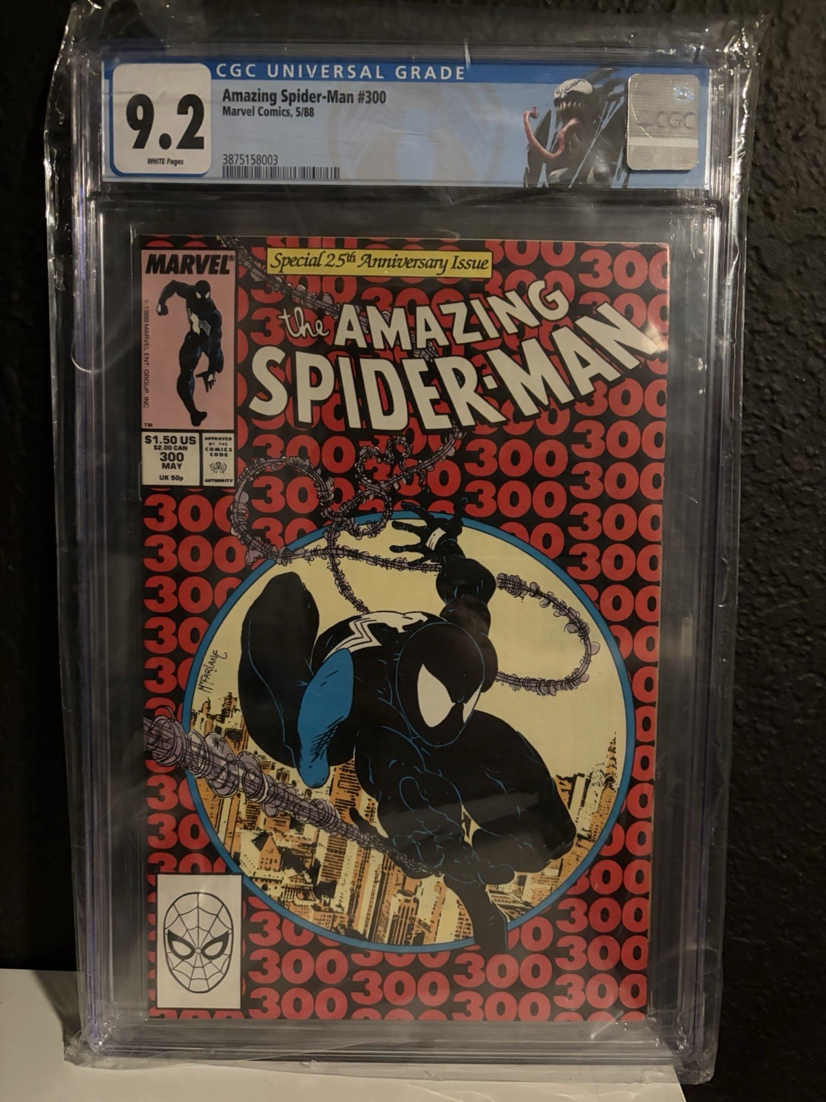 Marvel The Amazing Spider-Man #300 CGC 9.2 1st Printing 1988 Venom