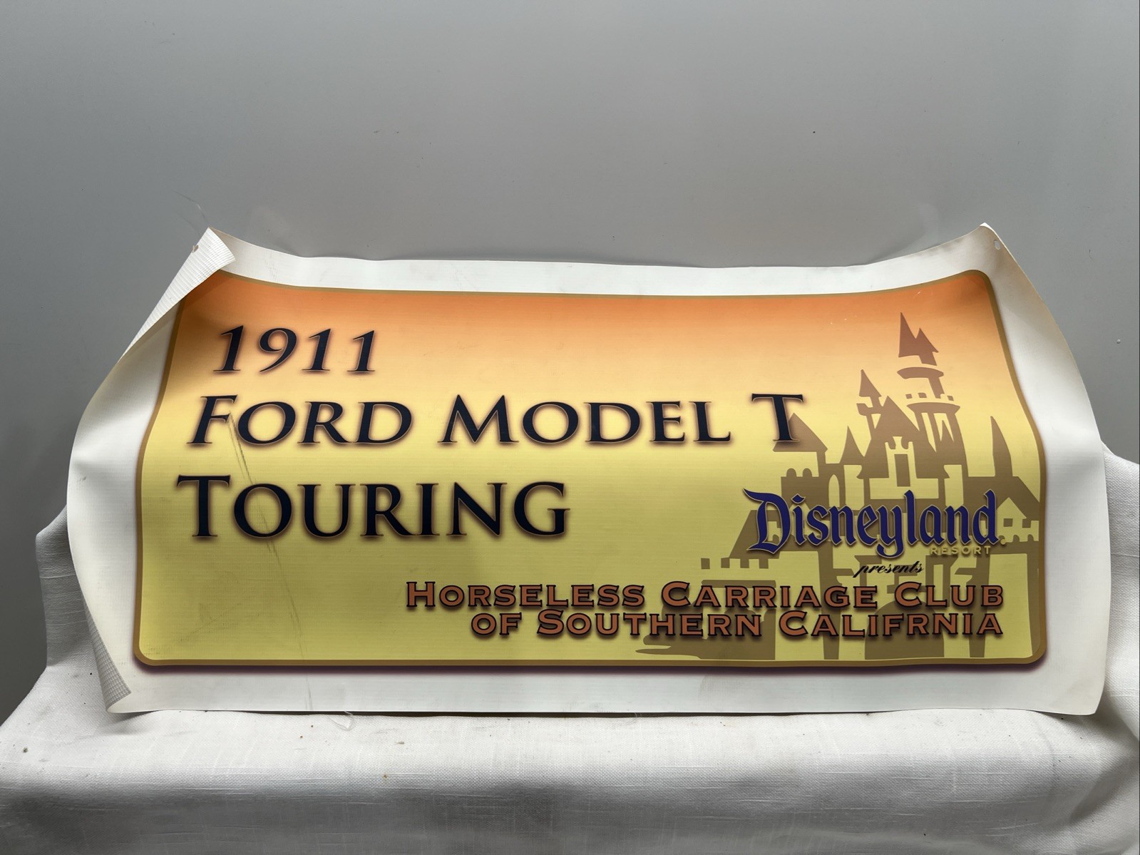 Disneyland Horseless Carriage Club Of Southern California 1911 Model T Banner