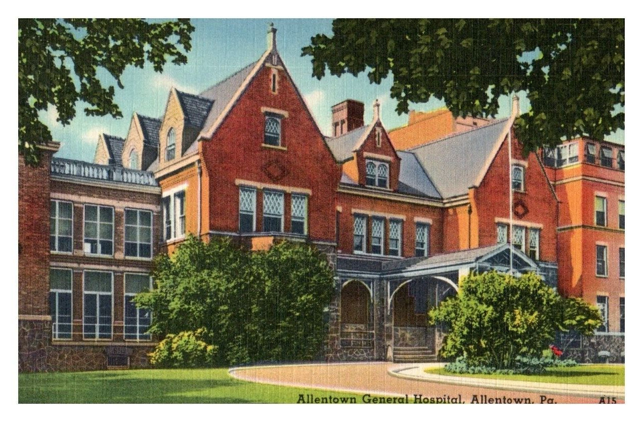 Vintage Postcard 1930-1945 Allentown Hospital, Allentown, Pennsylvania (PA) Vintage Postcard 1930-1945 Allentown Hospital, Allentown, Pennsylvania (PA)