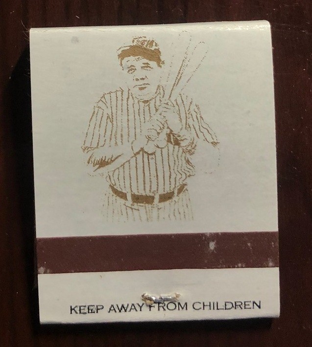 Vintage Rare Babe Ruth Matchbook