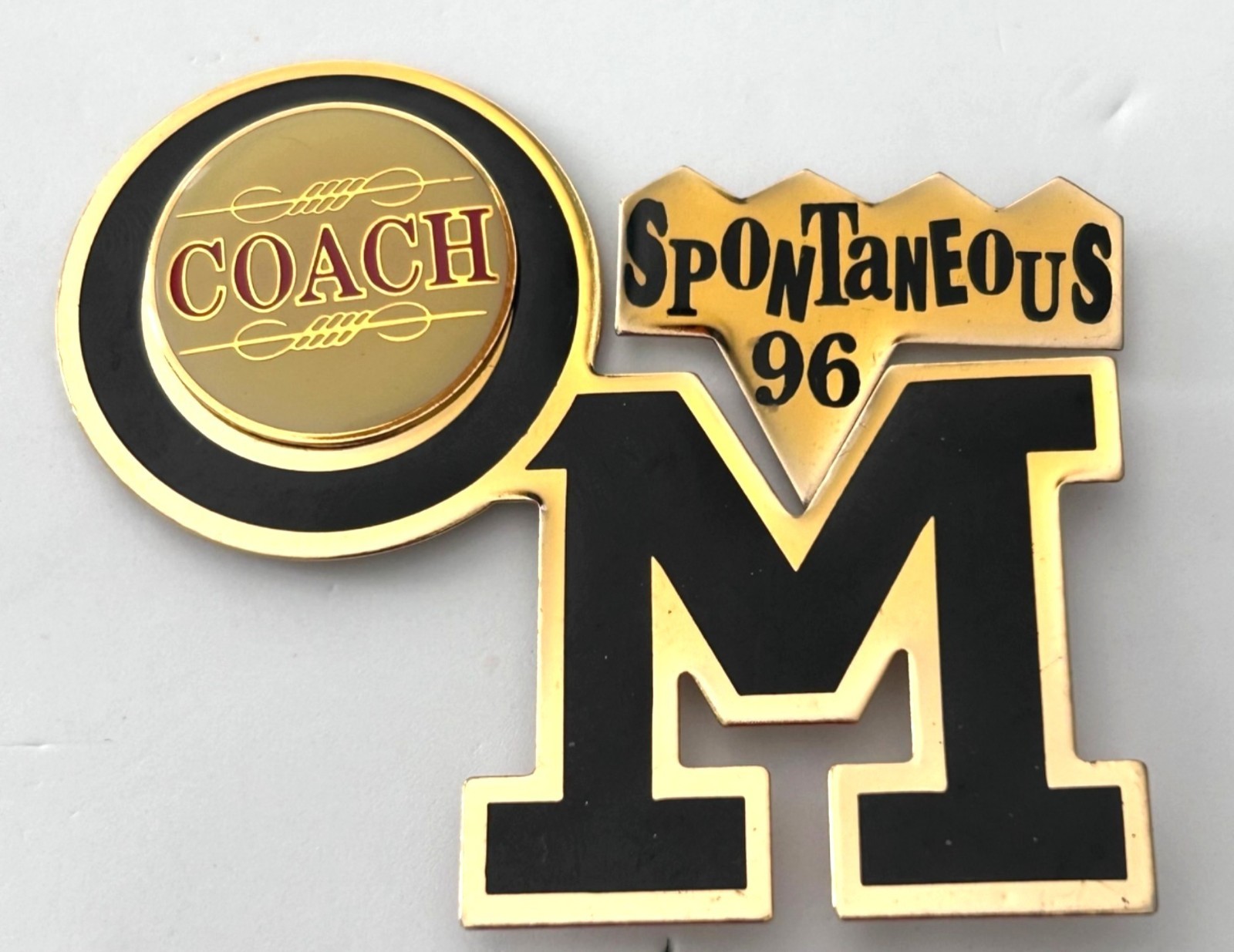 Vintage Odyssey of the Mind Coach Lapel Pin OM