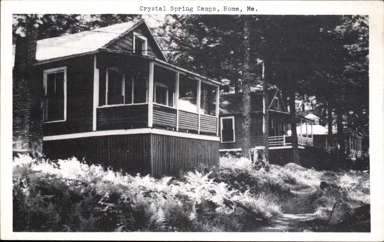 Rome ME Camps Fairbanks Card Company c1930s-40s Vintage Postcard Rome ME Camps Fairbanks Card Company c1930s-40s Vintage Postcard