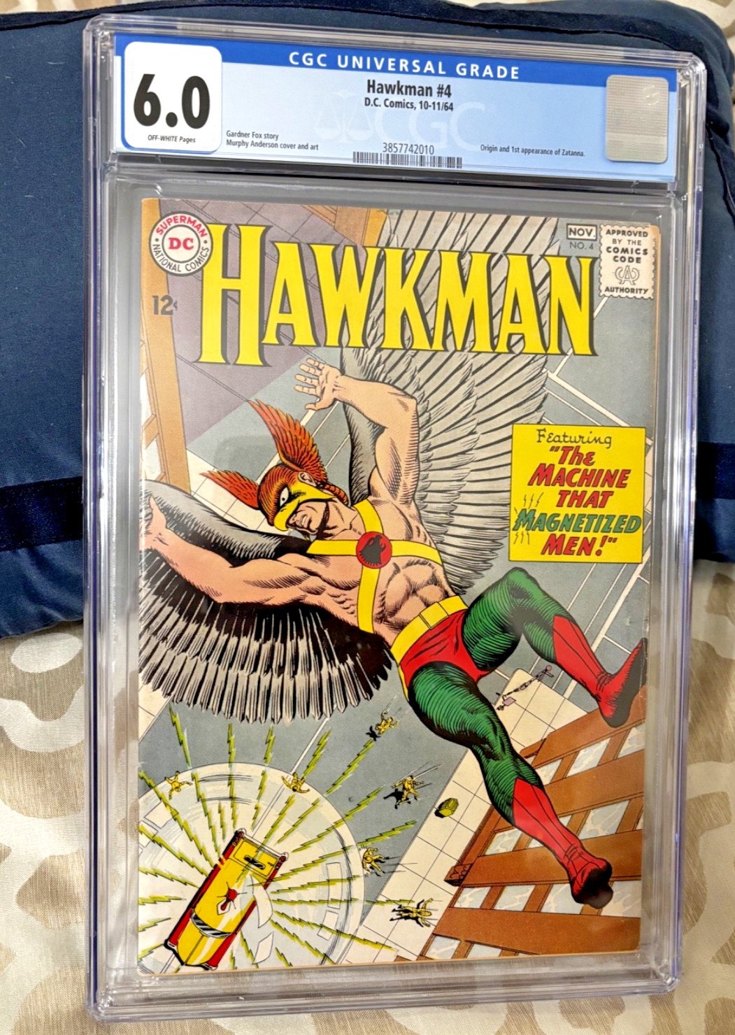 HAWKMAN #4 CGC 6.0 OW/W 1st App Zatanna DC Comics 1964