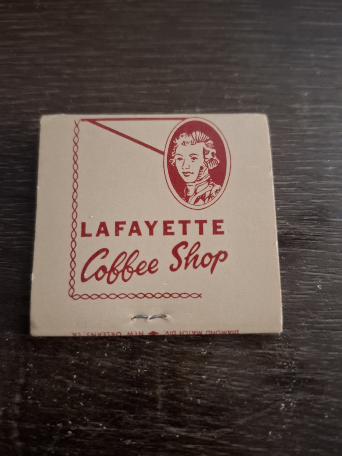 Vintage Lafayette Hotel New Orleans LA Matchbook Circa 1950s