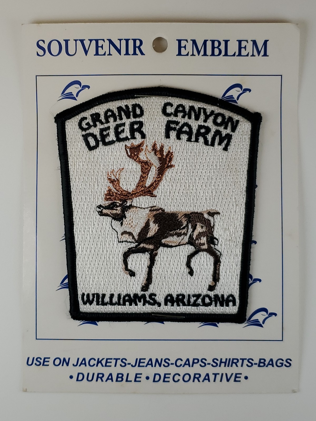 Vintage Grand Canyon Deer Farm Patch Williams Arizona Route 66 Caribou Souvenir
