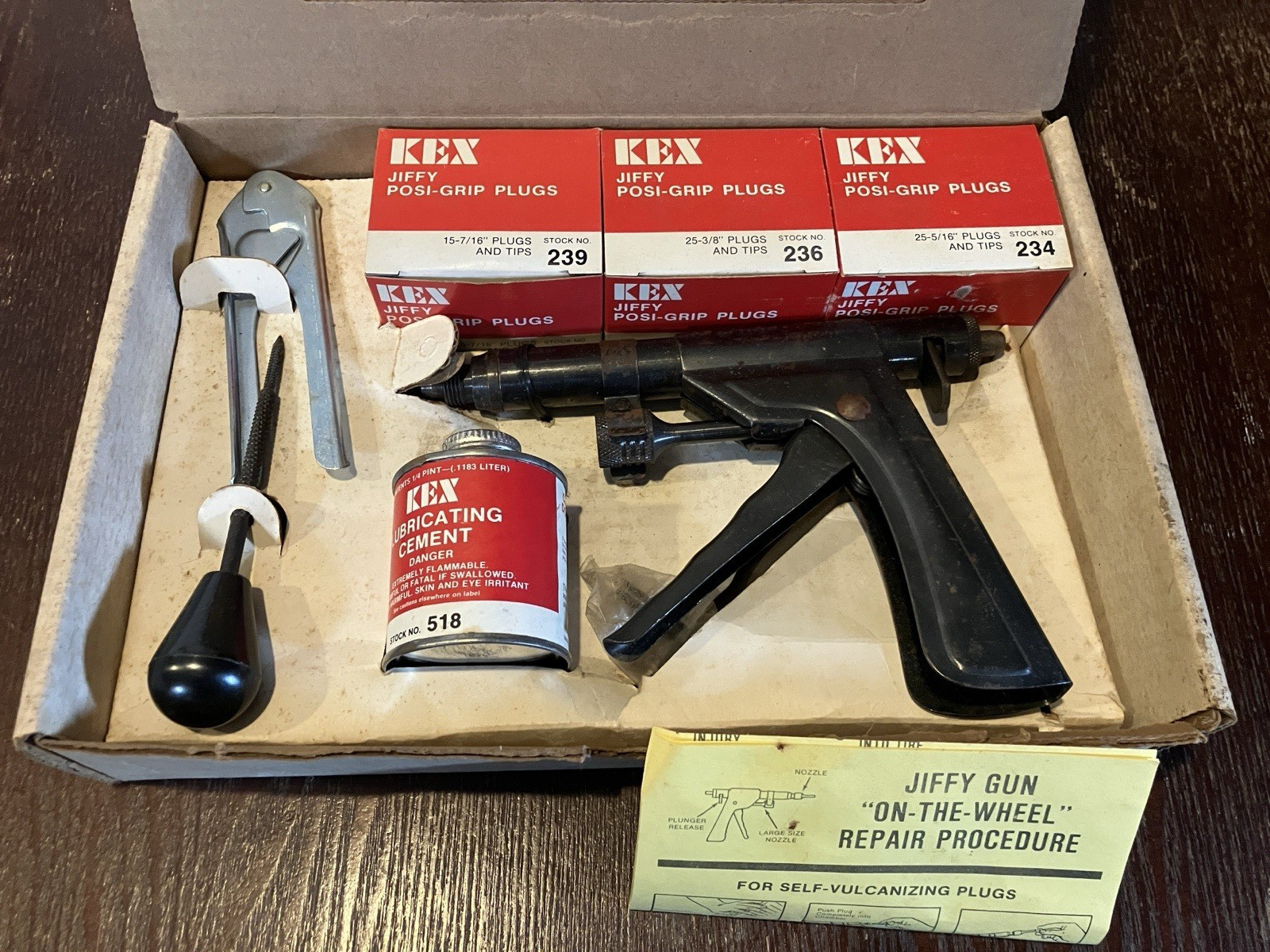 Vintage Kex Crown Jewel Jiffy Gun Kit