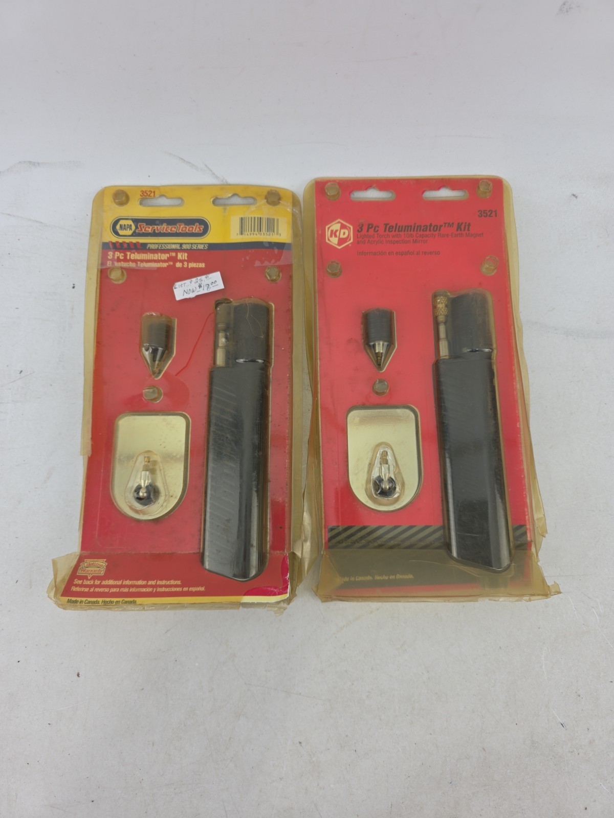 Vintage KD Tools 3521 Teluminator Inspection Kit Lot of 2 NOS NAPA Made Canada