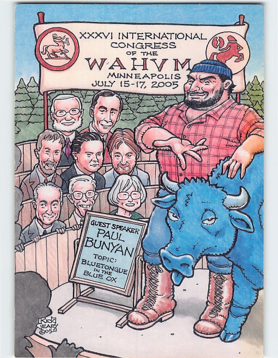Postcard XXXVI International Congress Of WAHVM Minneapolis Minnesota