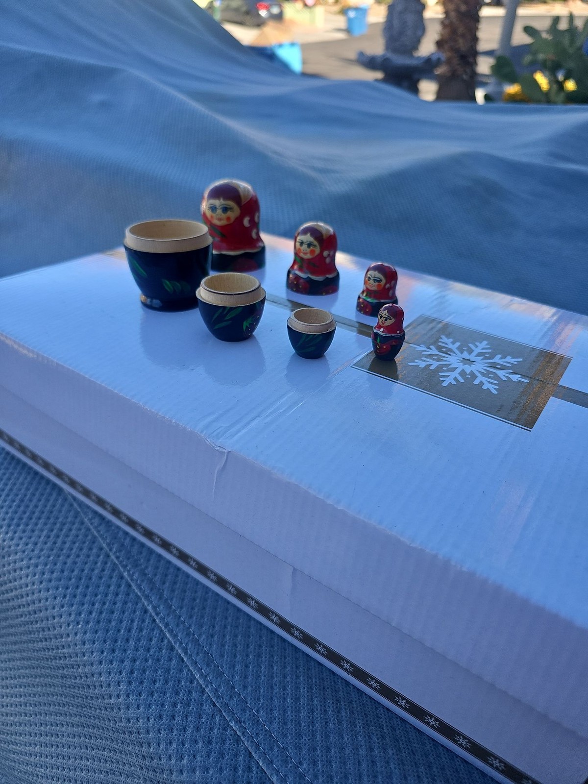 Vintage Miniature Russian Matryoshka Nesting Dolls Set of 5 Vintage Miniature Russian Matryoshka Nesting Dolls Set of 5