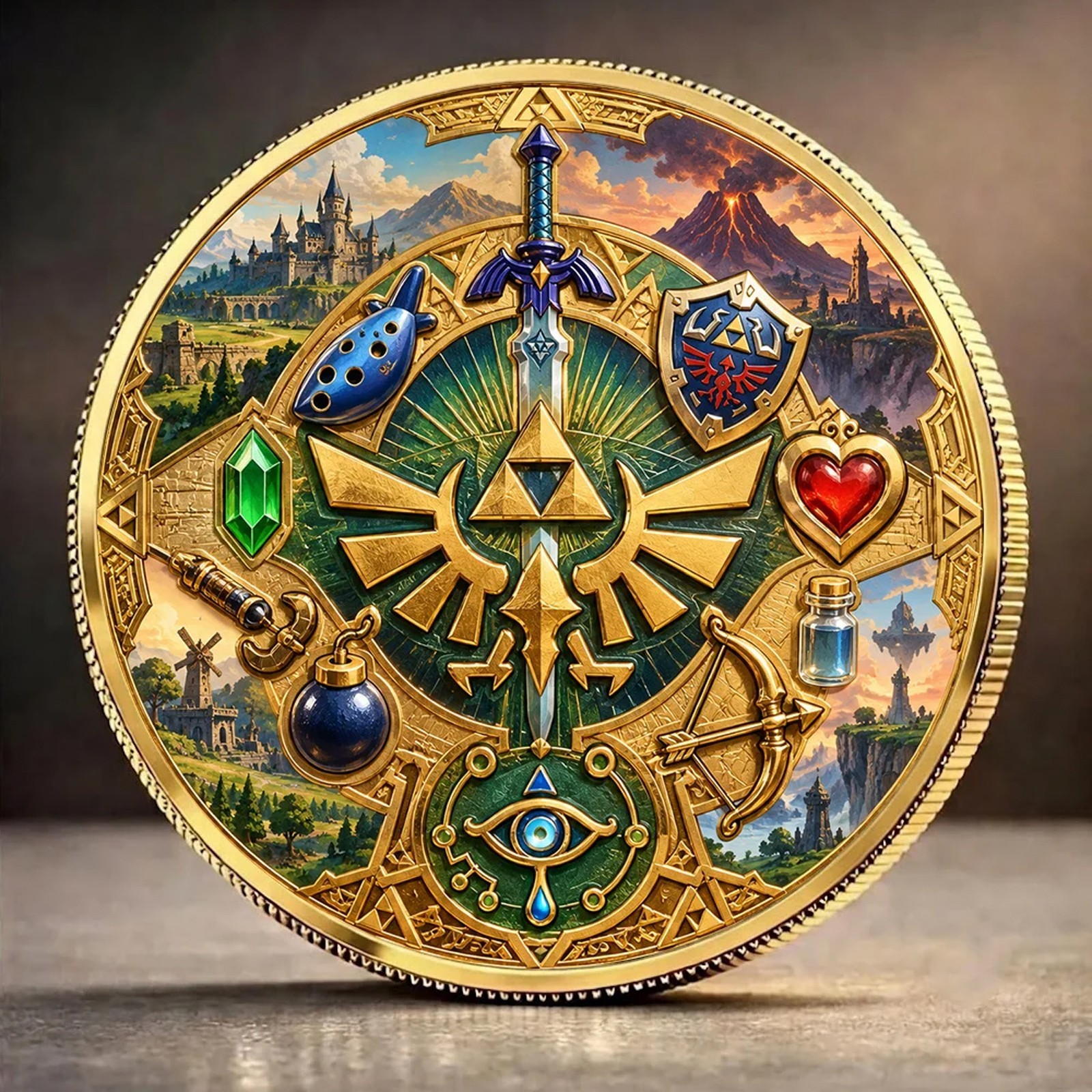 The Legend of Zelda 40th Anniversary Commemorative Coin - Coin Collection TLOZ06