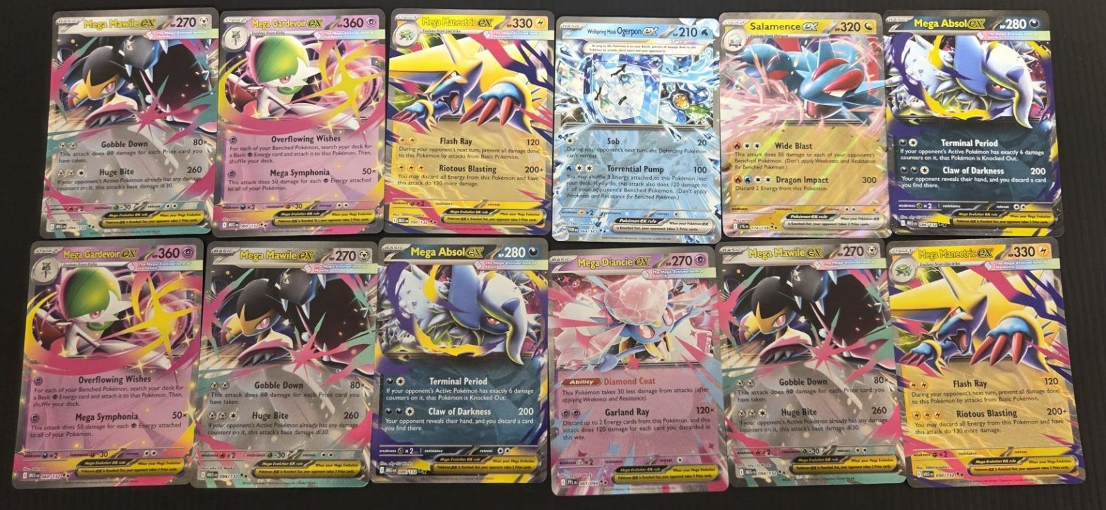 Pokemon TCG Mega Evolution EX Bundle X12 CARDS