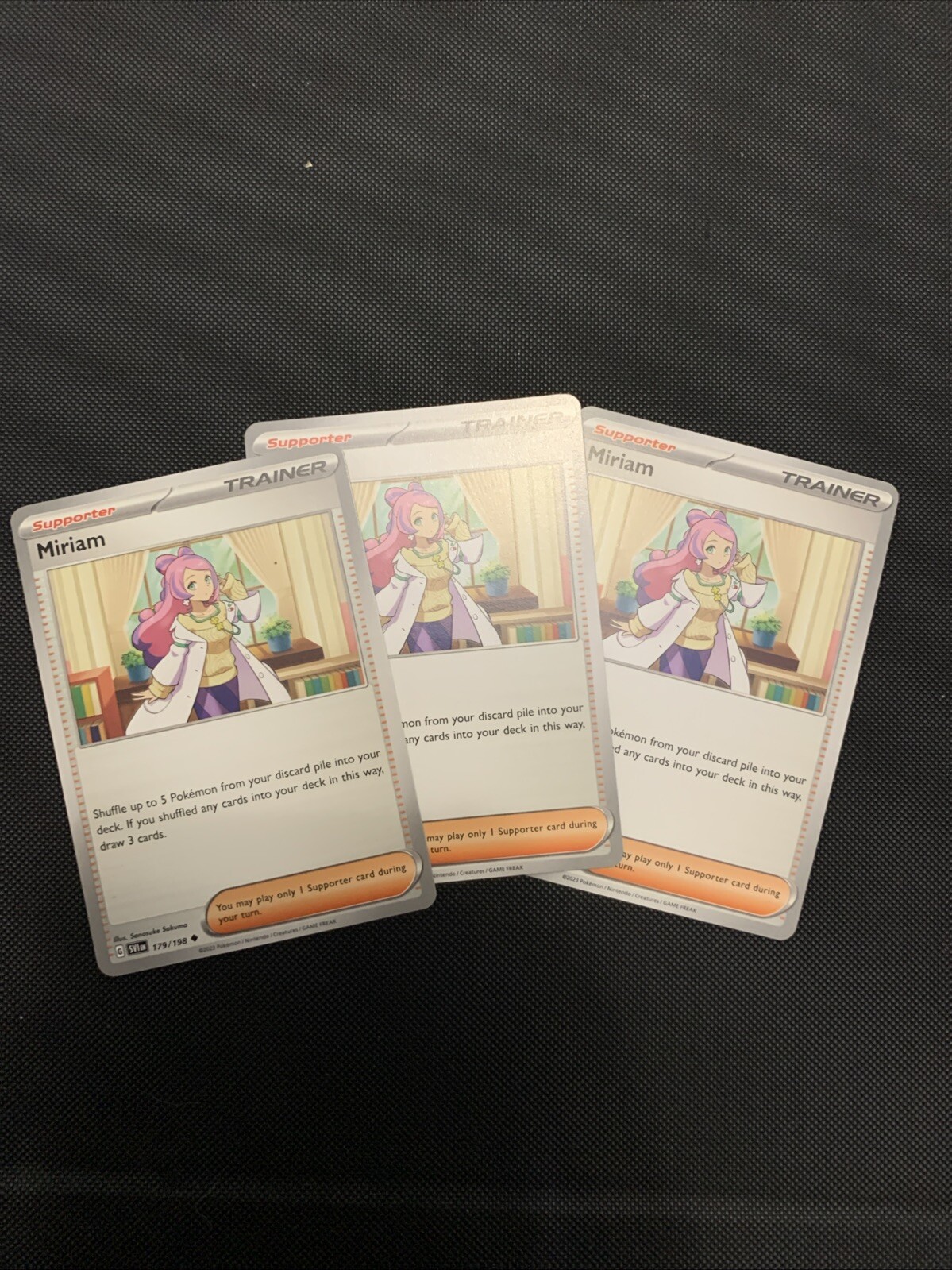 Miriam 179/198 Sv01: Scarlet & Violet Base Set Regular Set Of 3