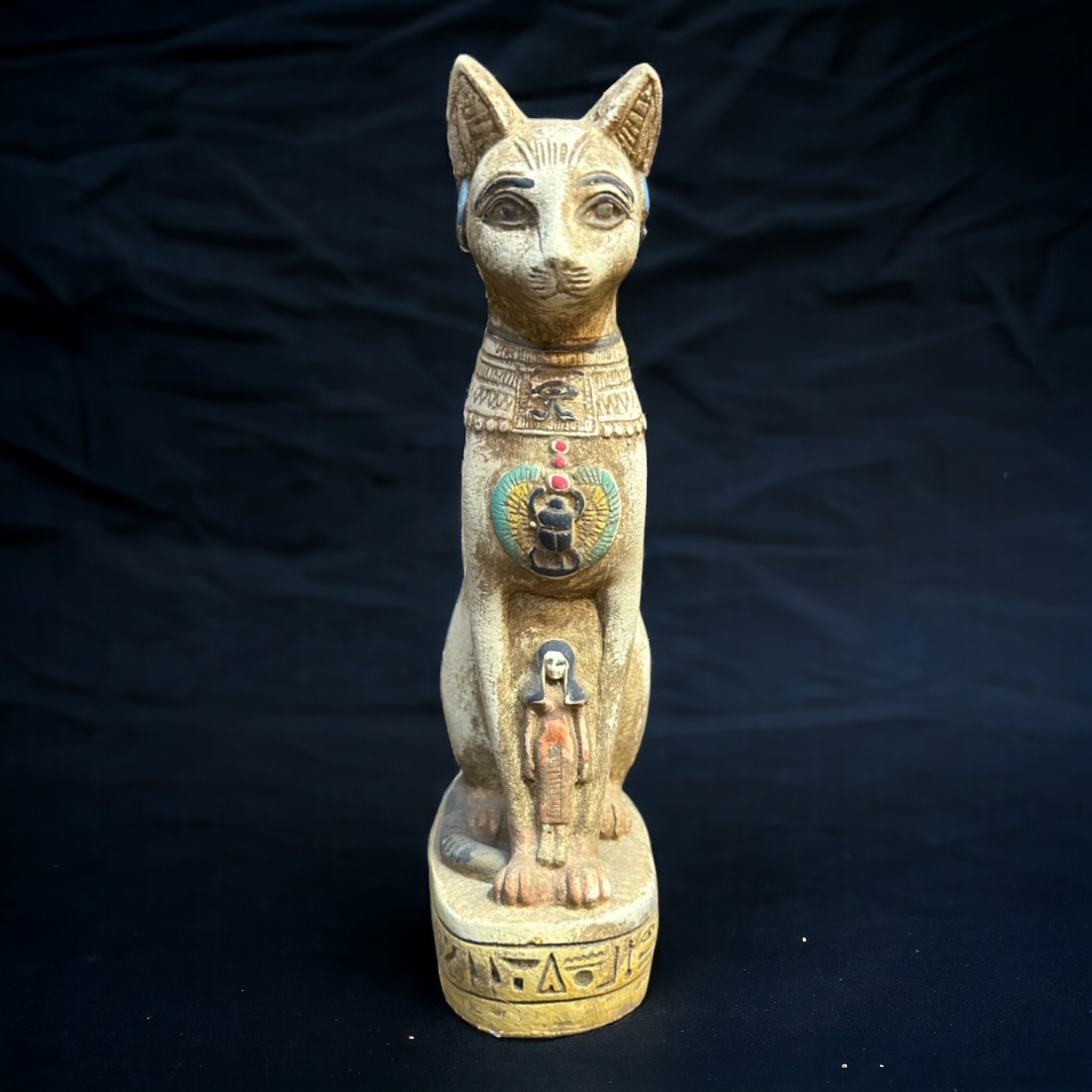 Ancient Egyptian Antique Bastet Cat Egyptian Unique Hieroglyph Pharaonic Rare BC