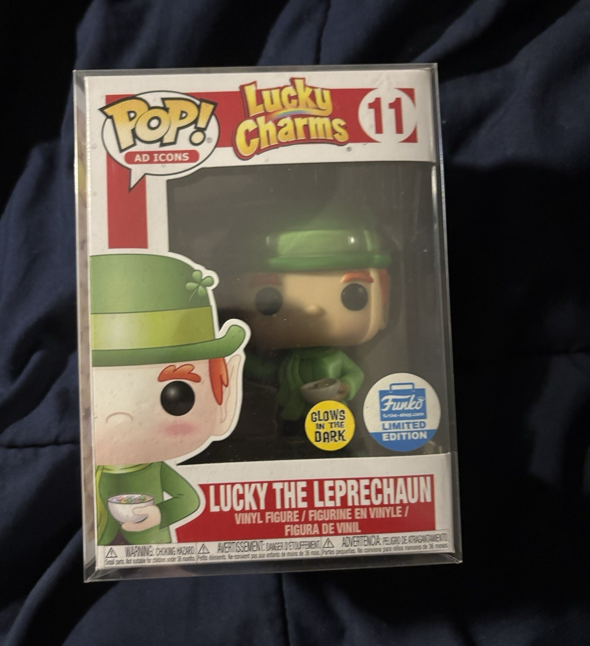 Lucky Charms Funko Pop Ad Icons Lucky The Leprechaun #11 Glows In Dark Limited
