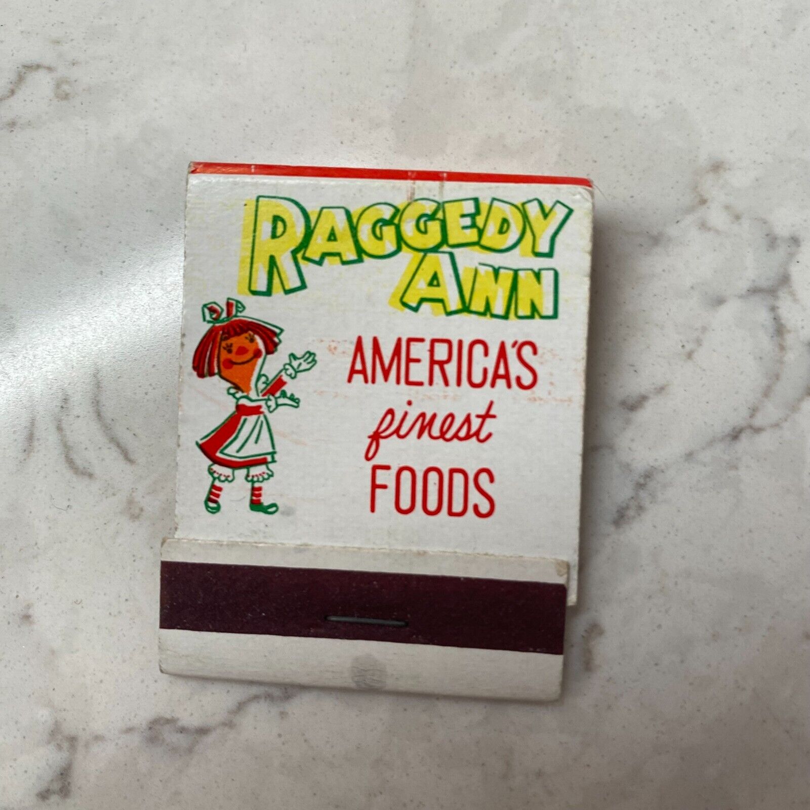Vintage Raggedy Ann America\'s Finest Foods Collectable Matchbook